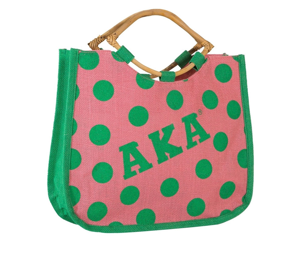 Polka Dot Jute Bag