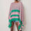 Thumbnail: Pink & Green Stripe Poncho