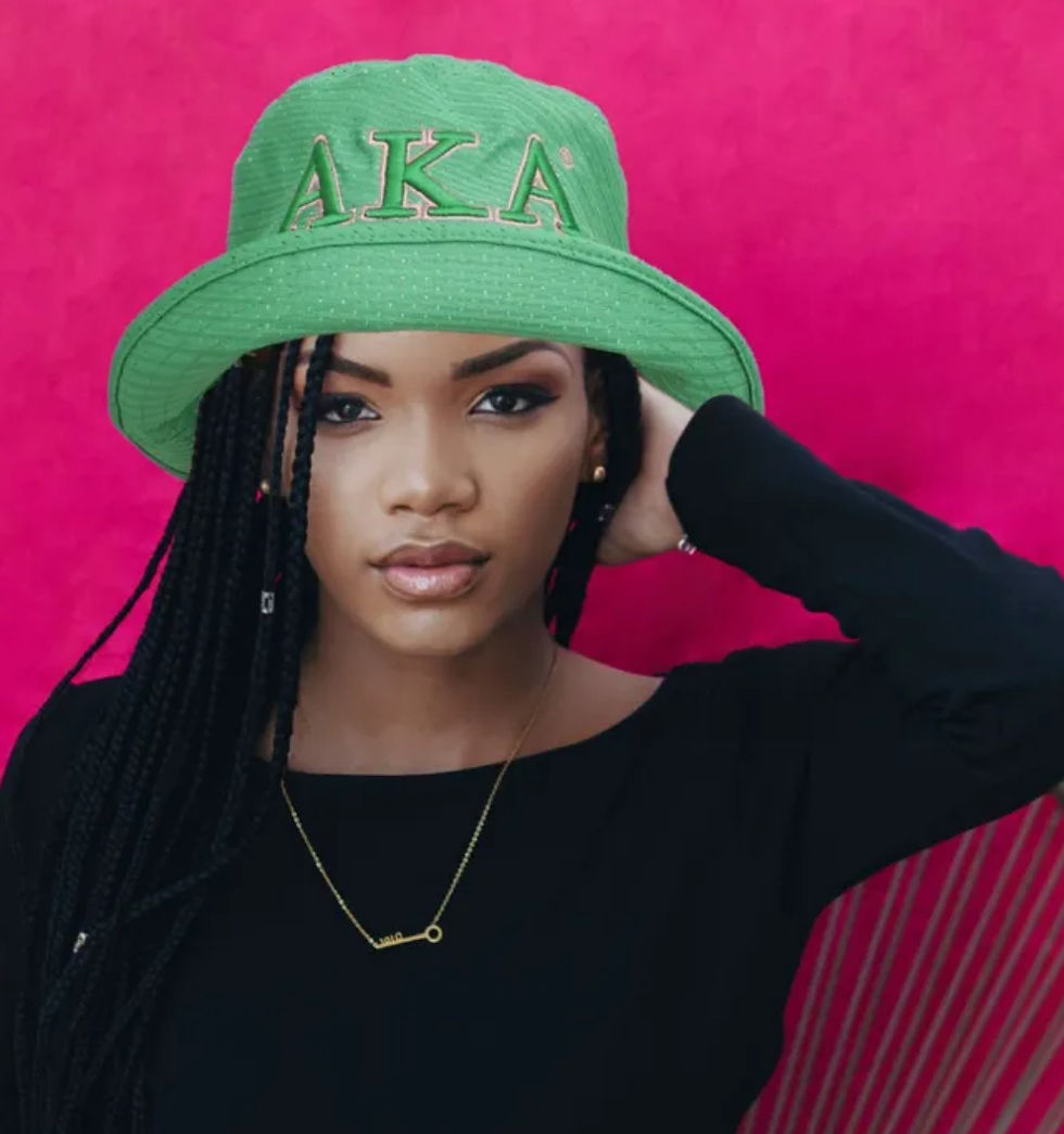 Thumbnail: AKA Green Embroiled Bucket Hat