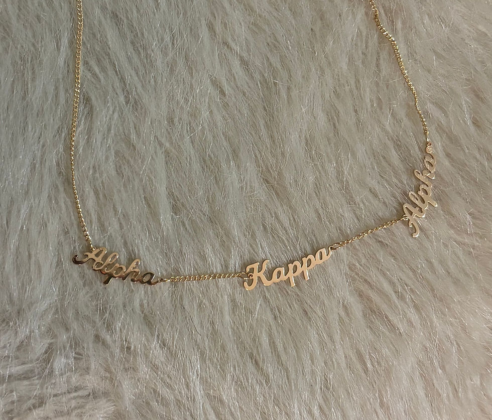 Thumbnail: AKAGold Script Chain Necklace