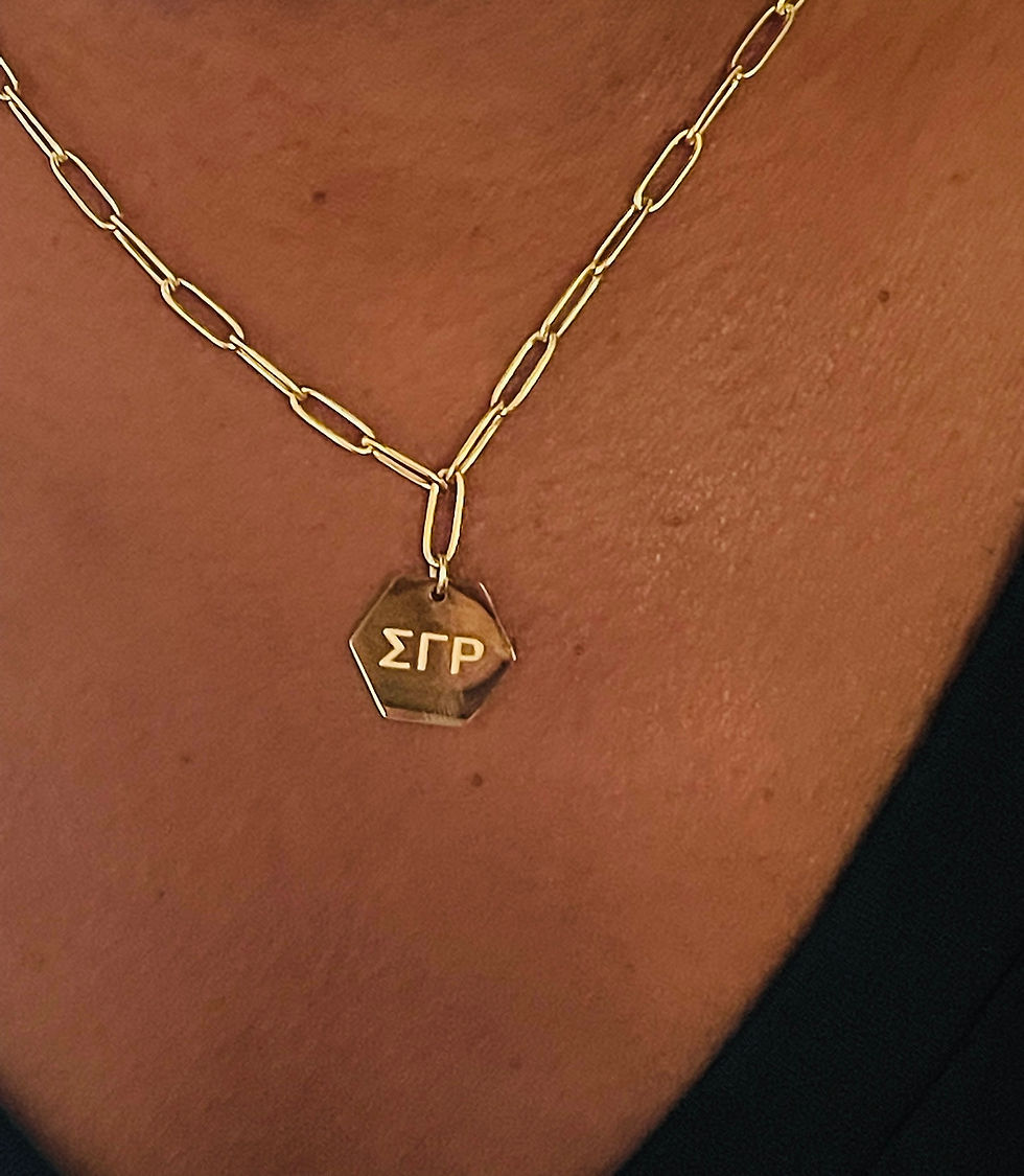 Thumbnail: Paperclip Necklace with Pendant 