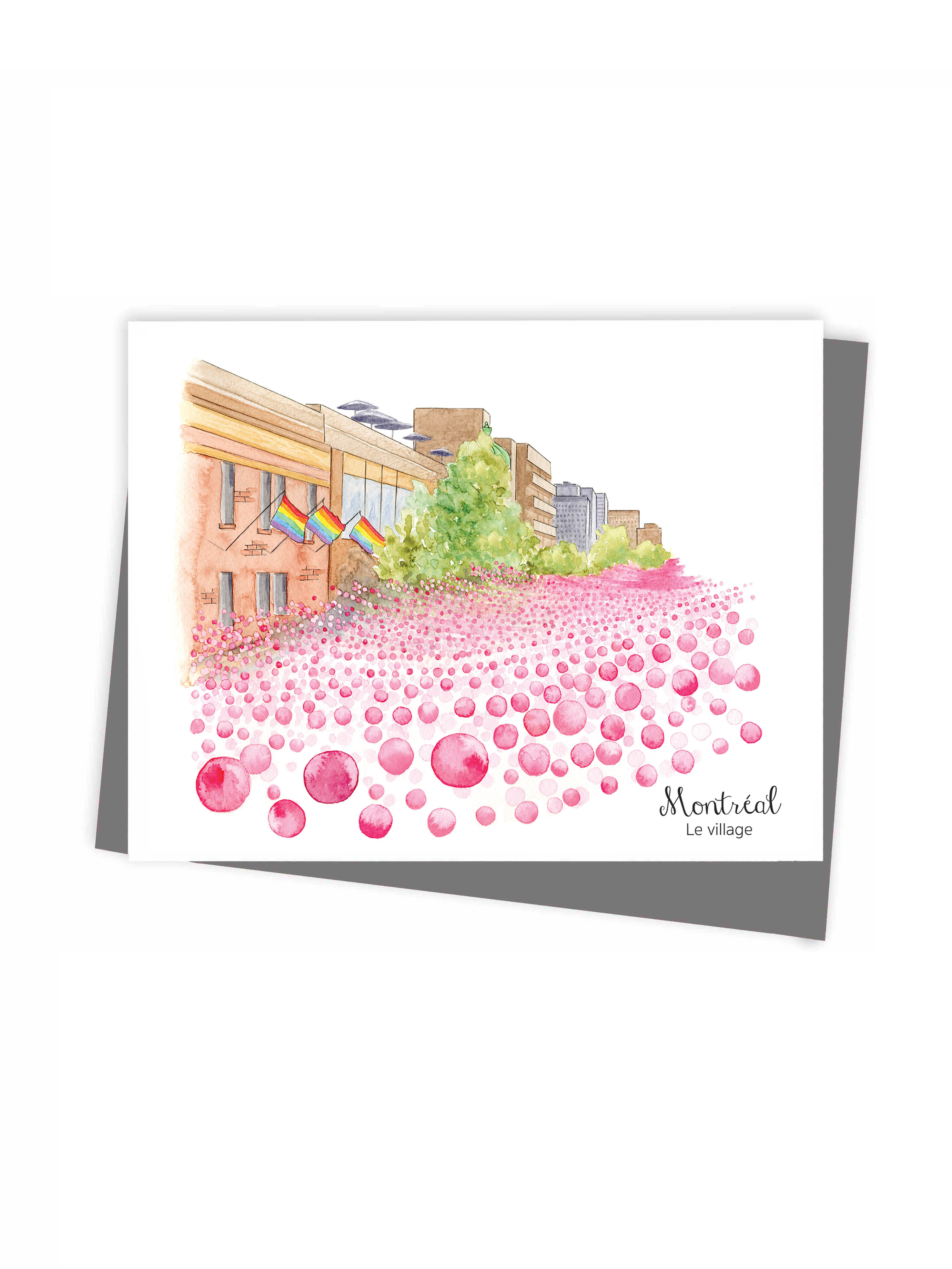 Carte de souhaits de Montréal écoresponsable fait au Québec / Eco-friendly Montreal greeting card made in quebec Canada