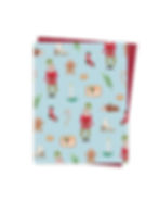 Carte de Noël fait au Québec Montréal écoresponsable - ecofriendly Christmas Holiday card made in Quebec Montreal Hobeika Art