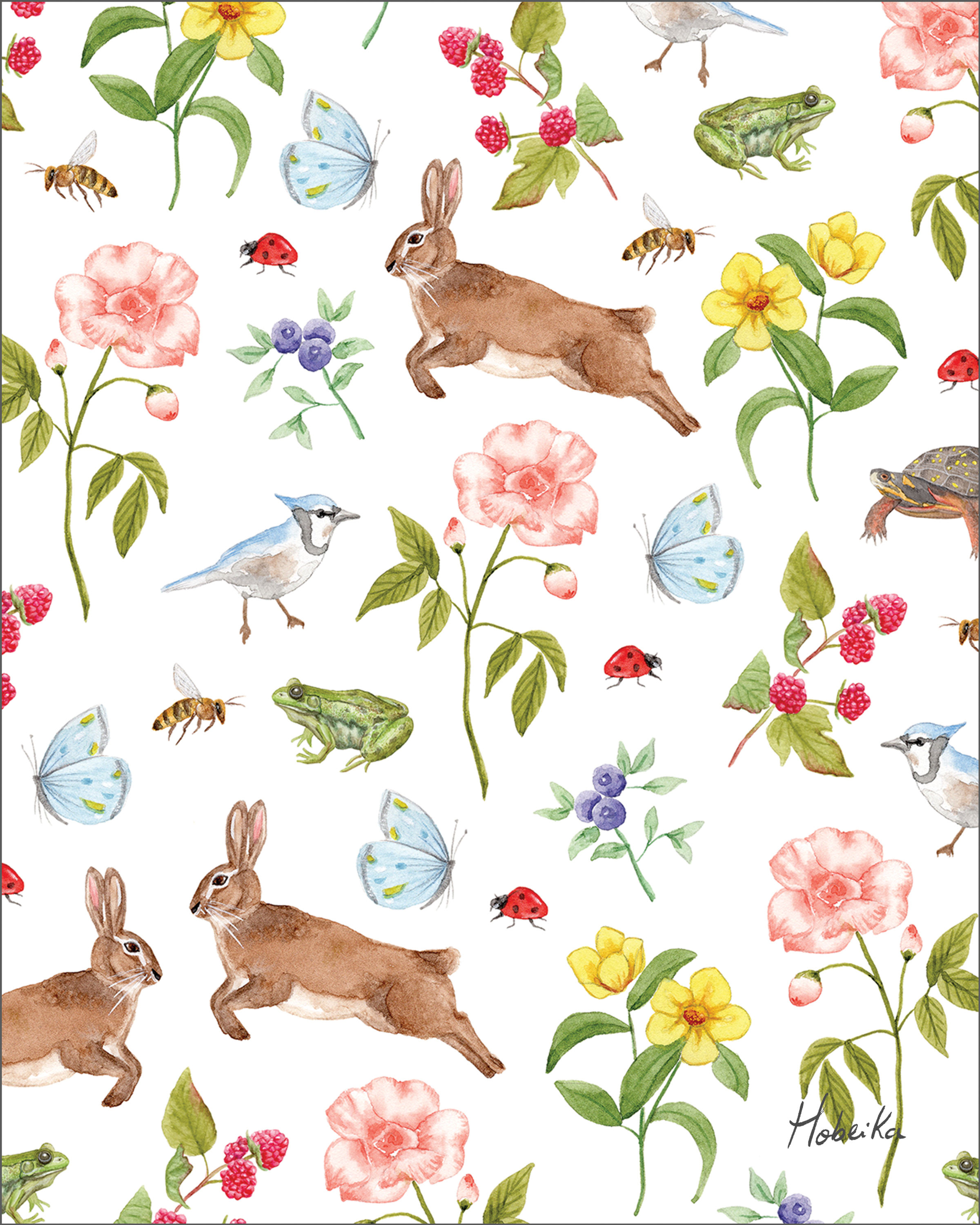 Affiche aquarelle fait à Montréal Québec et Canada aquarelle - Watercolor pattern vintage minimalist Art print poster