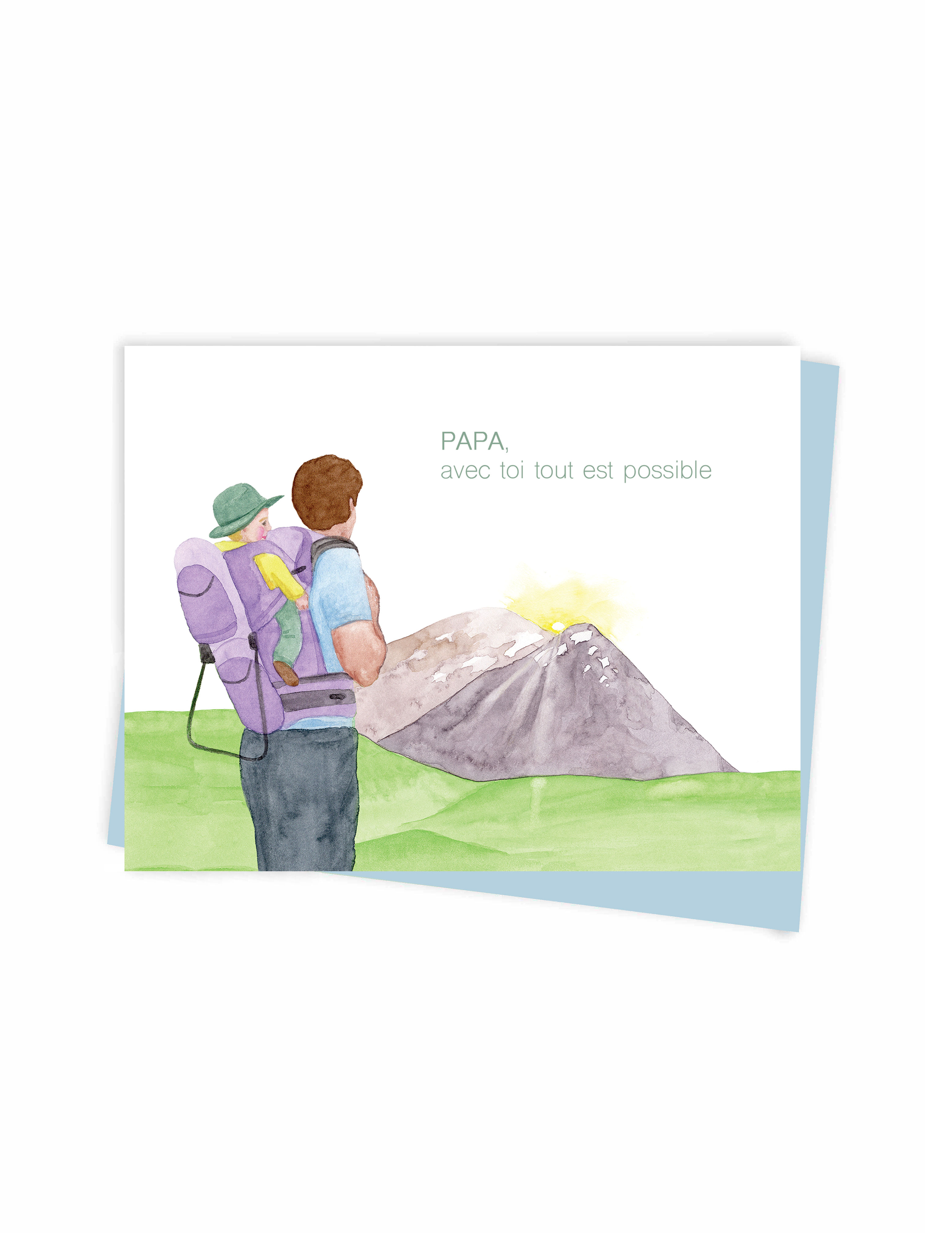 Cartes de souhait fait au québec montreal Fête des pères papa, greeting card Father's day Dad made in quebec canada Hobeika