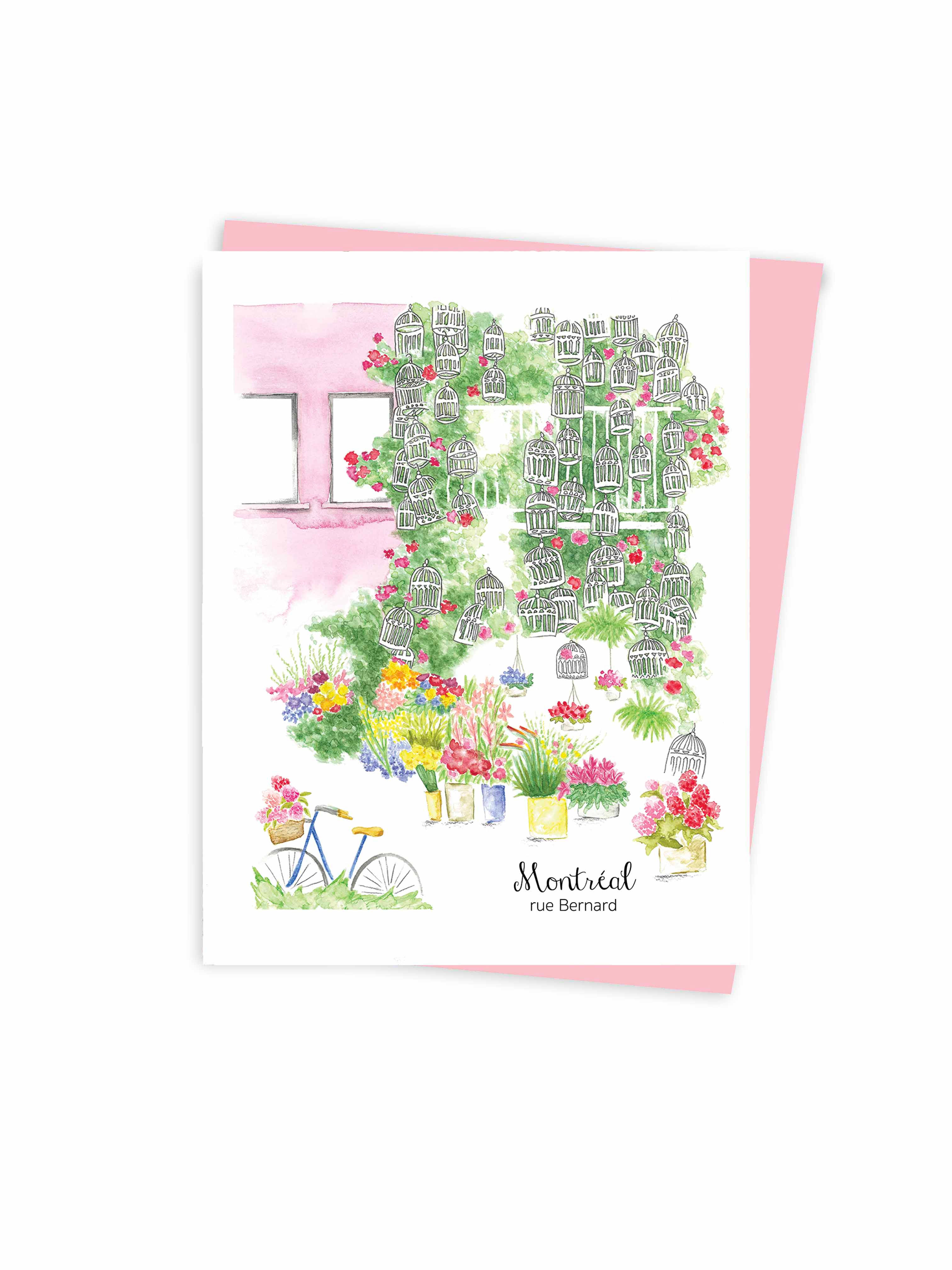 Carte de souhaits de Montréal écoresponsable fait au Québec / Eco-friendly Montreal greeting card made in quebec Canada