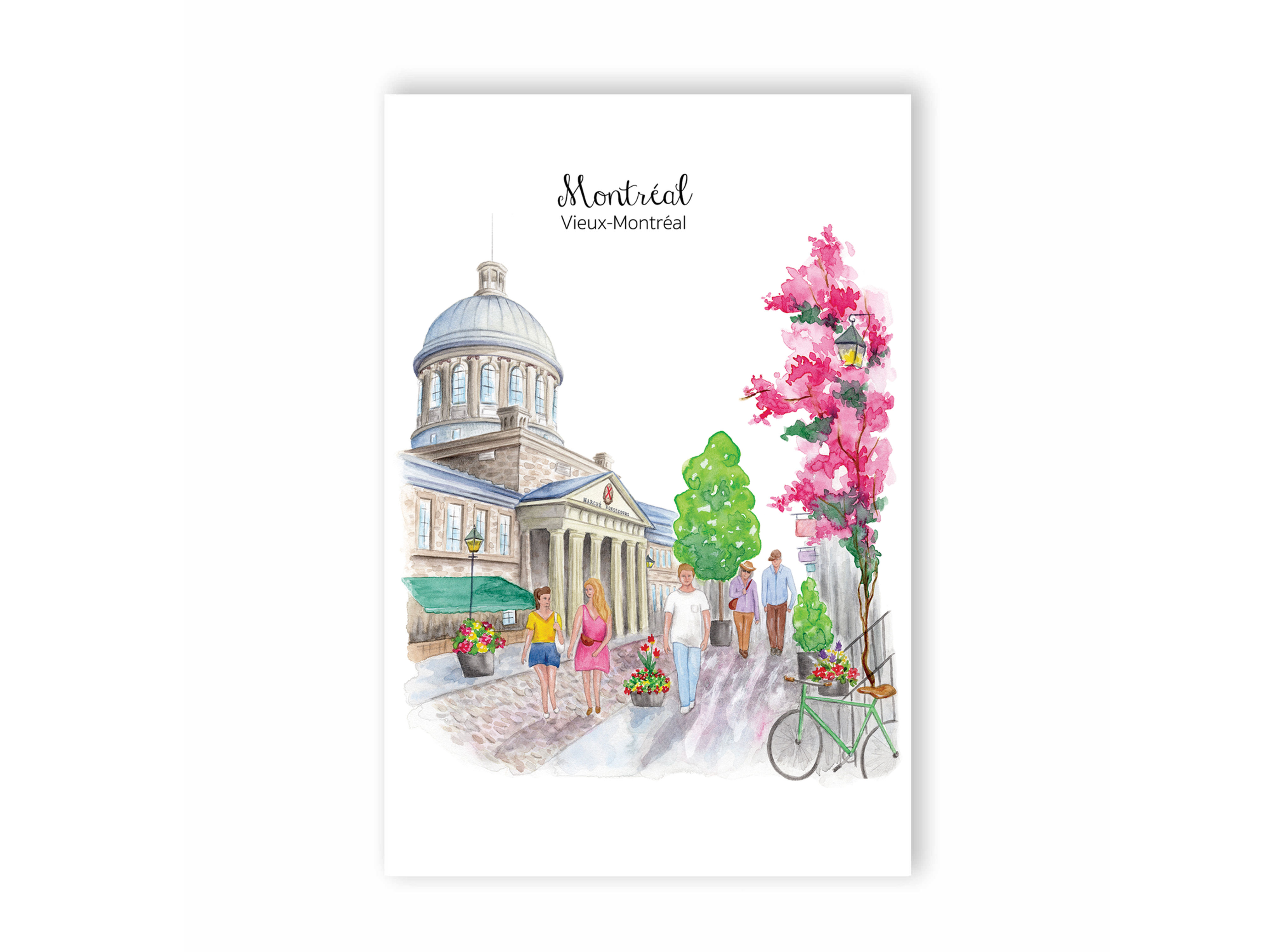 Cartes postales de Montréal Vieux-Port pont écoresponsable souvenir touriste - Montreal Postcards eco-friendly Hobeika Art