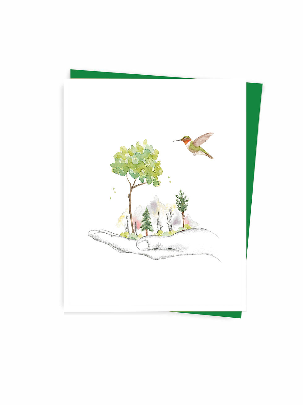 Carte de souhaits nature éco fait au Québec Montréal Canada greeting card ecofriendly made in Quebec Canada Hobeika Art