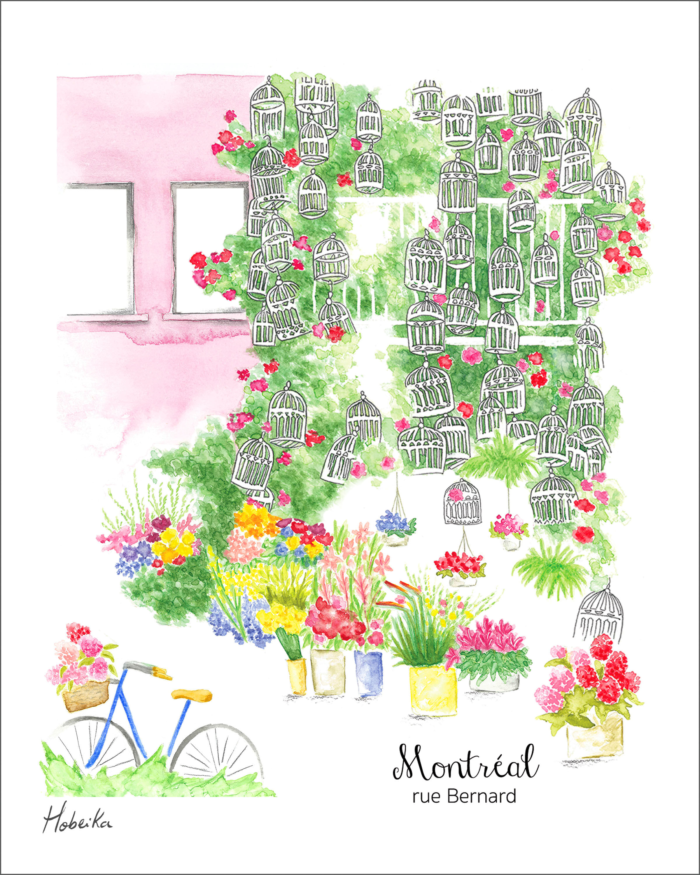 Bernard street - Montreal, Art print