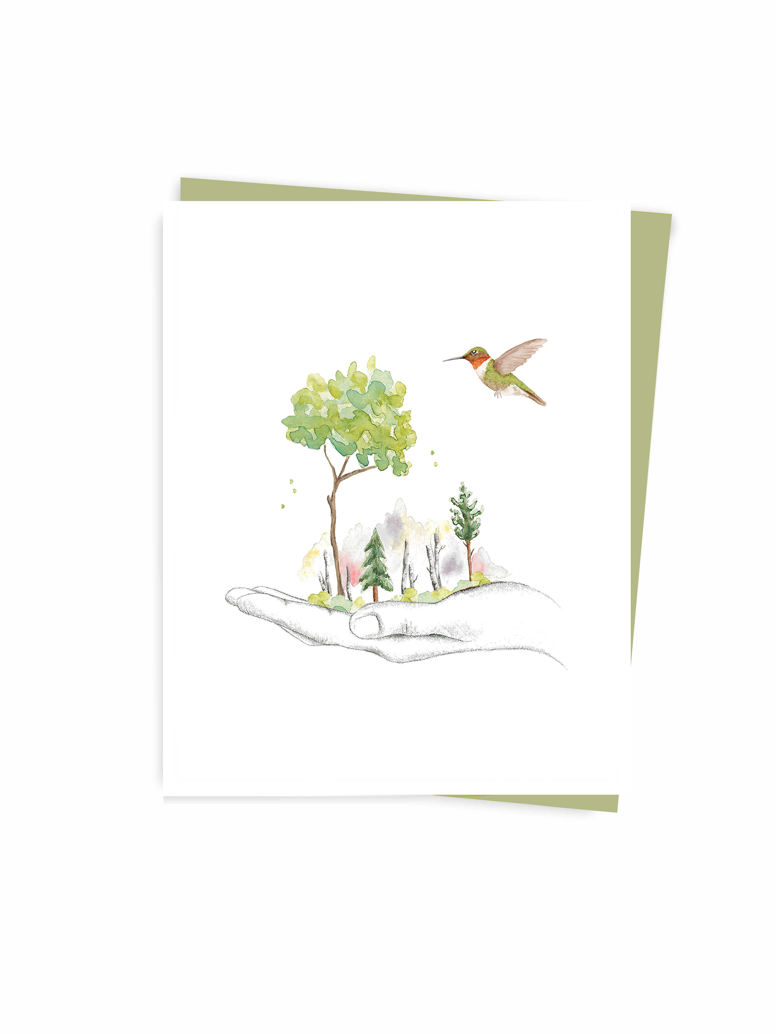 Carte de souhaits nature éco fait au Québec Montréal Canada greeting card ecofriendly made in Quebec Canada Hobeika Art