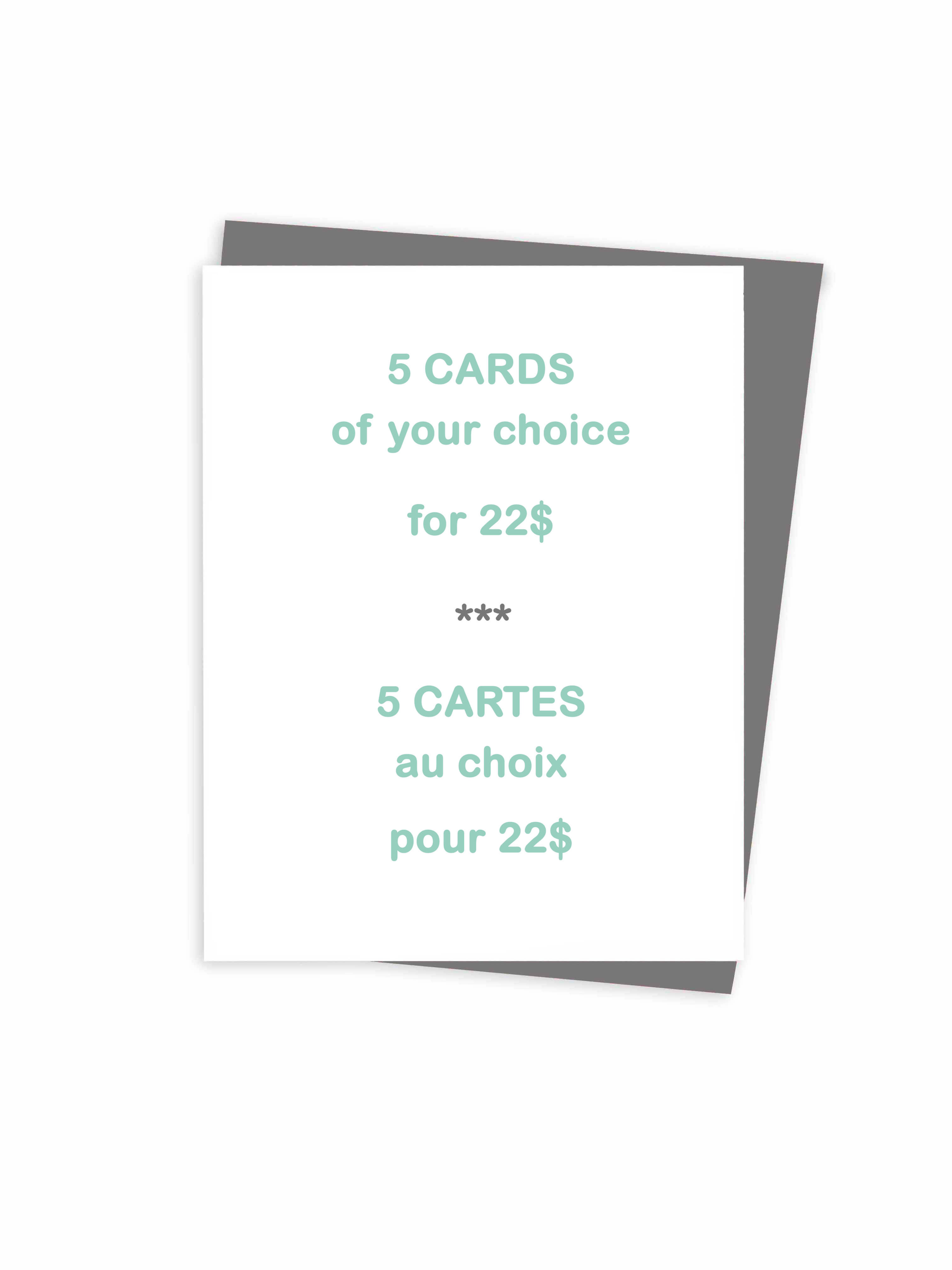 Lot de cartes de souhaits fait au Québec Canada - Bundle of greeting cards made in Quebec Canada Hobeika Art