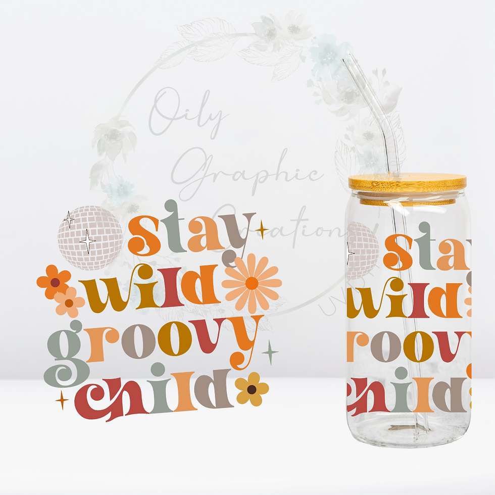 Groovy Child Disco- UV DTF Decal