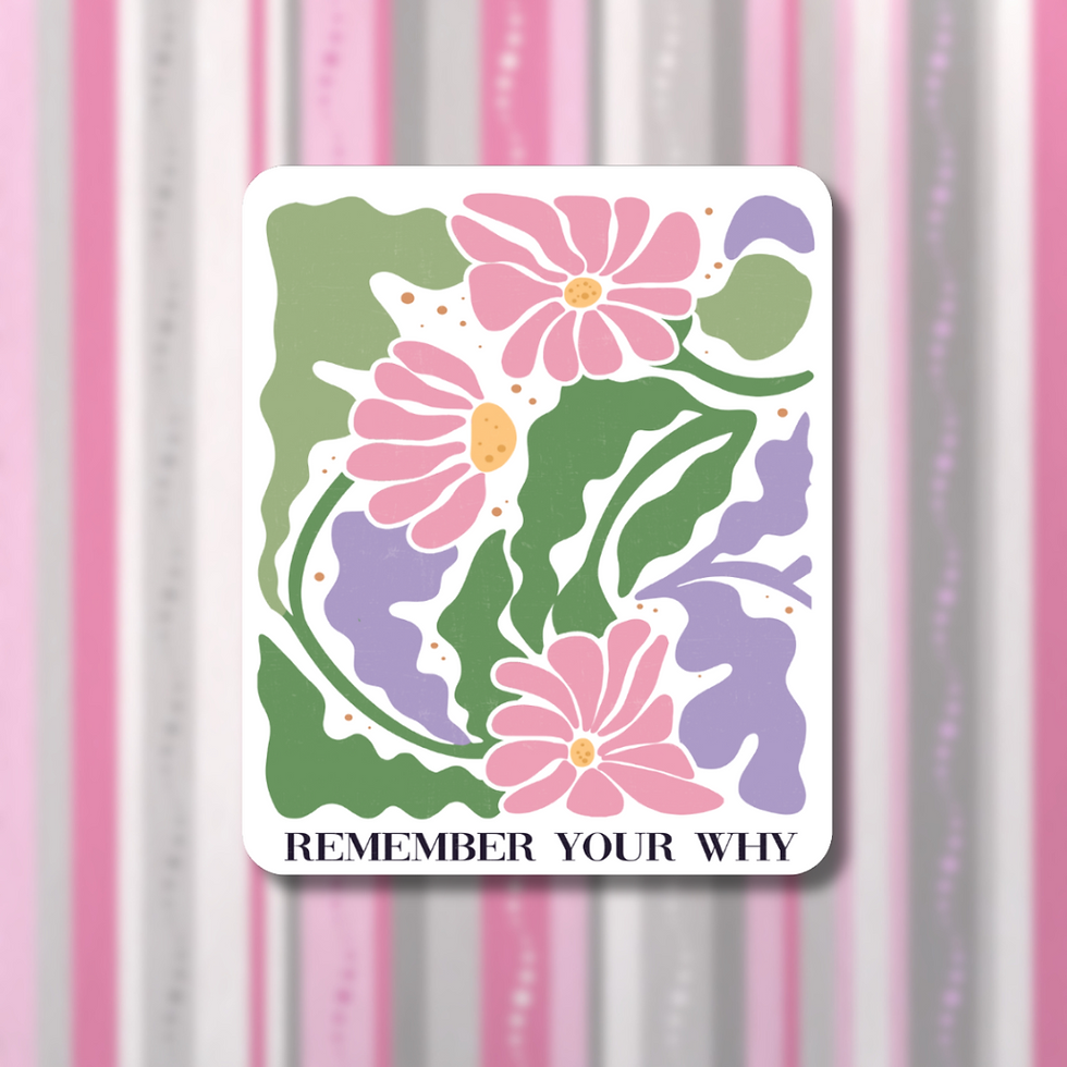 Remember Your Why Happy Mail Stickers
