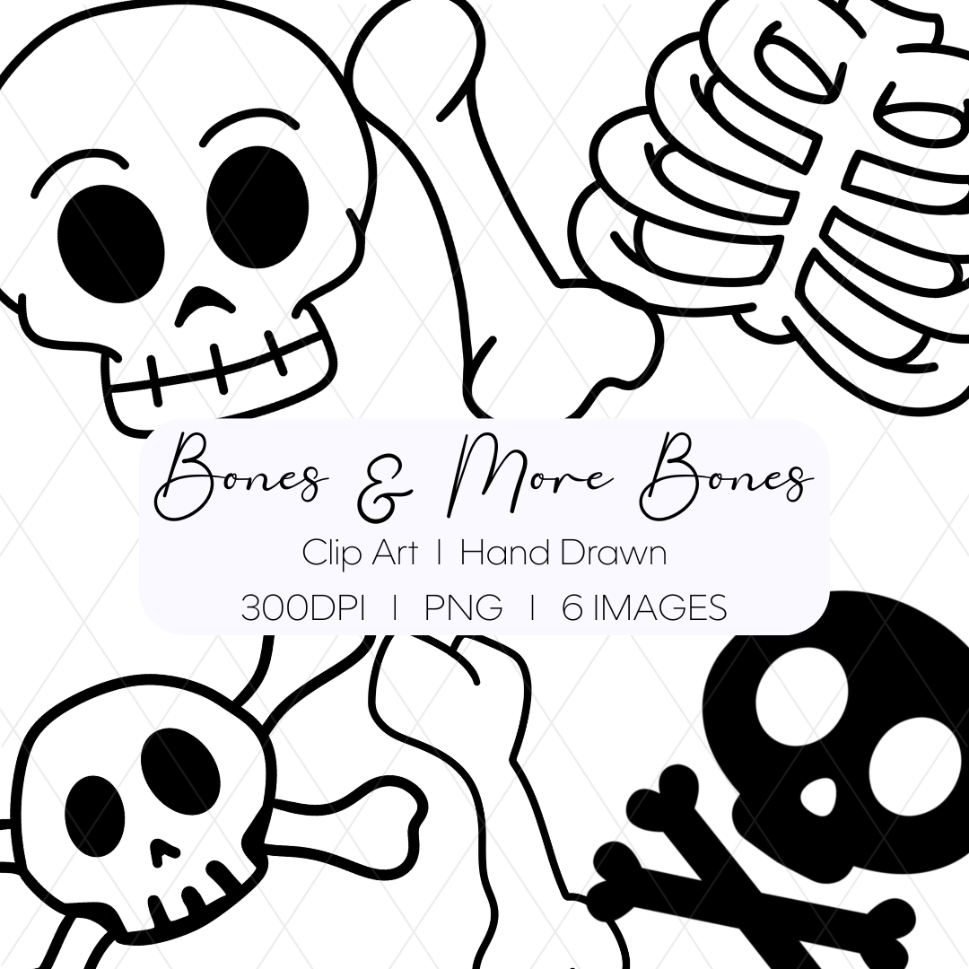 Bones & More Bones Clip Art Bundle