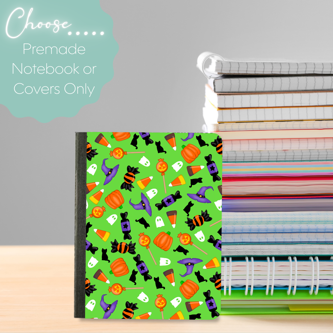 Halloween Candy Mini Composition Notebook & Covers