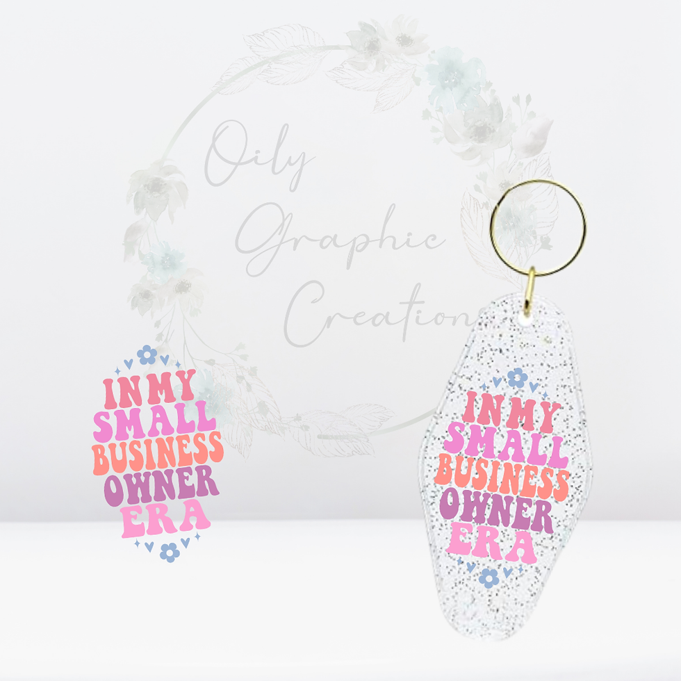 Small Biz Owner Era- UV DTF Keychain Decal