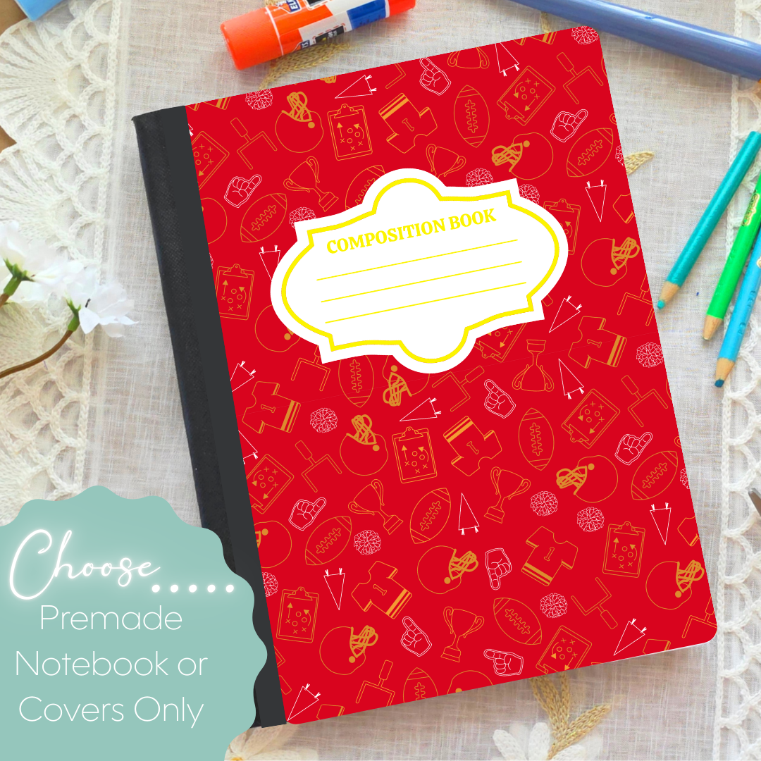 KC Football Composition Notebook & Covers
