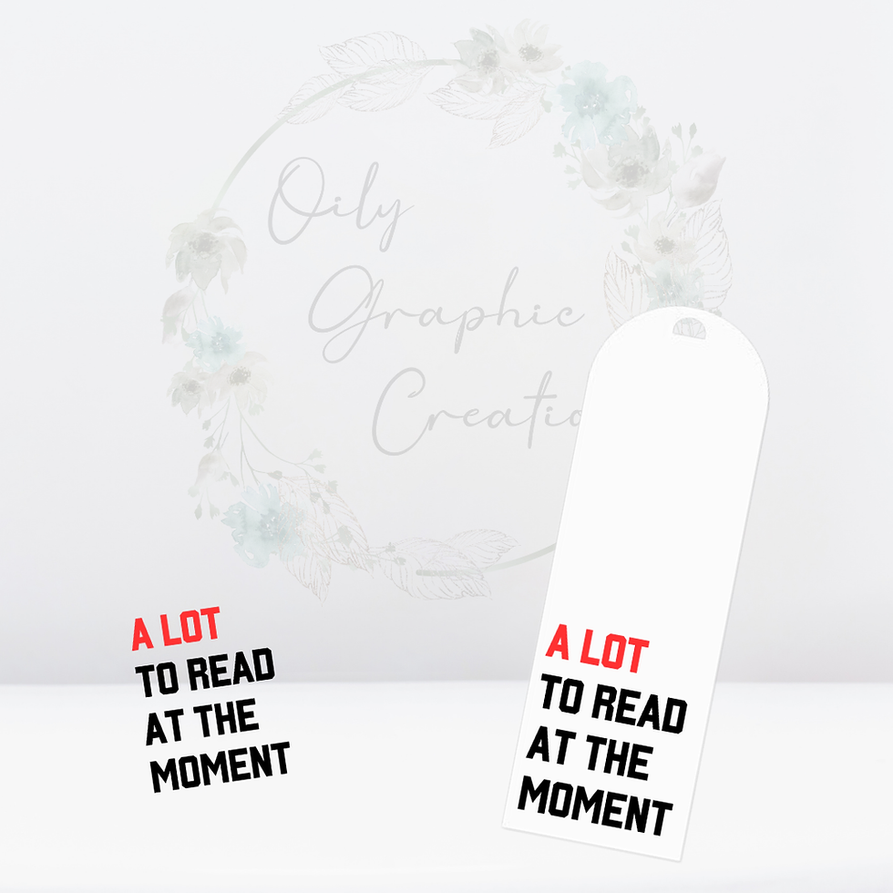 A Lot to Read- UV DTF Bookmark Decal