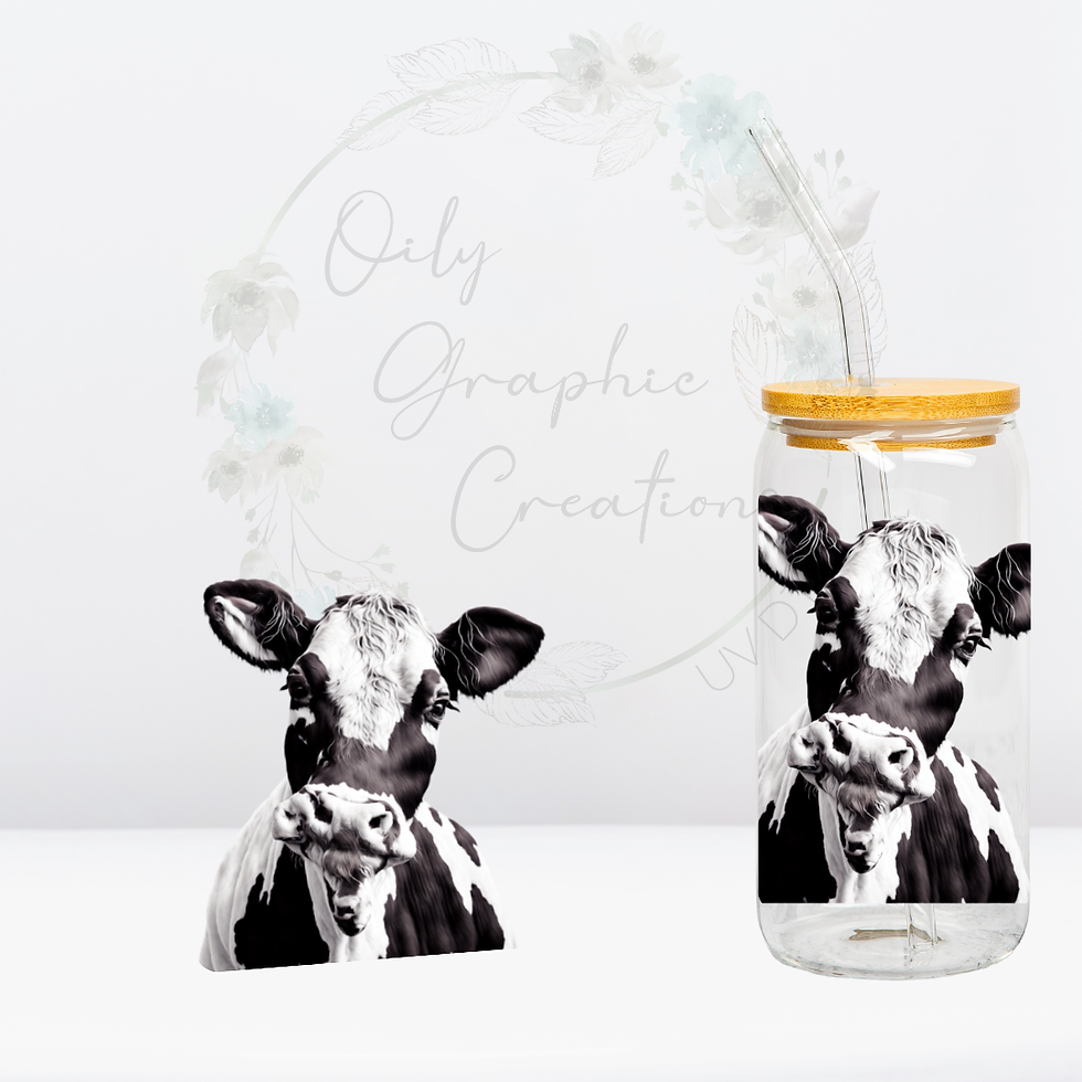 Cow- UV DTF Decal