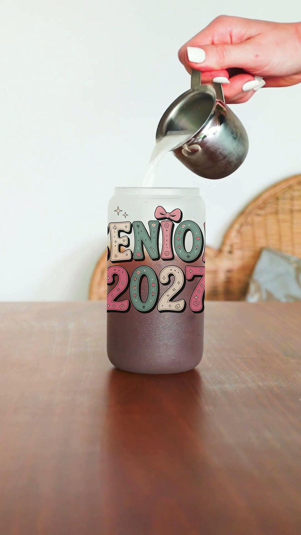 Thumbnail: Senior 2027 Pink & Teal- UV DTF Decal