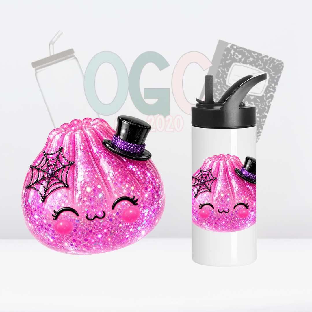 Pink Halloween Dumpling- UV DTF 3in Kid Decal