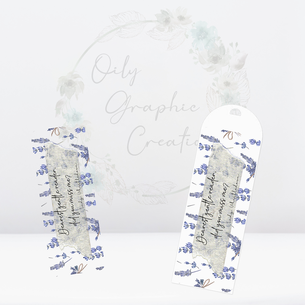 Did You Miss Me Lady 2- UV DTF Bookmark Decal