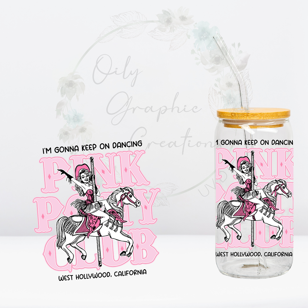 Pink Pony Club- UV DTF Decal