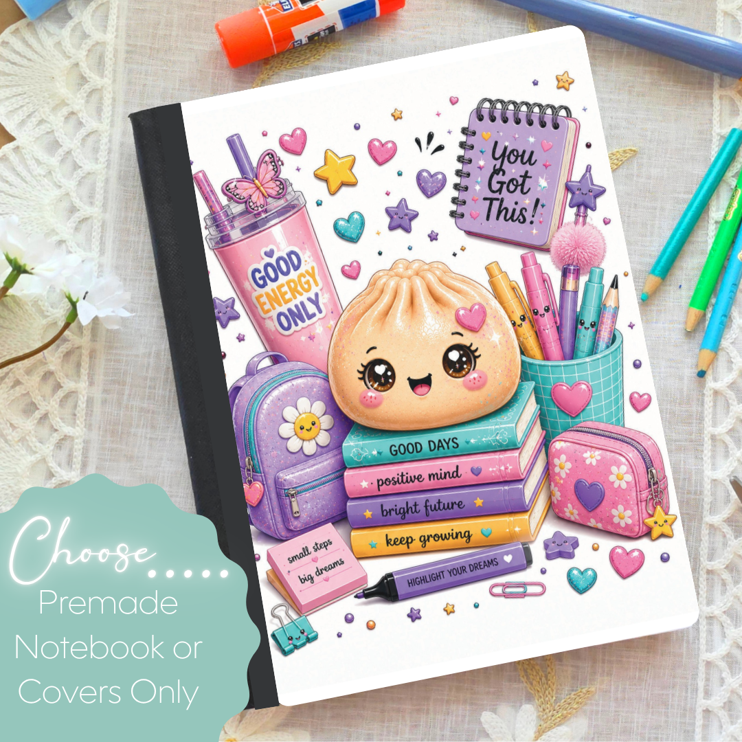 Positivity Dumpling Composition Notebook & Covers