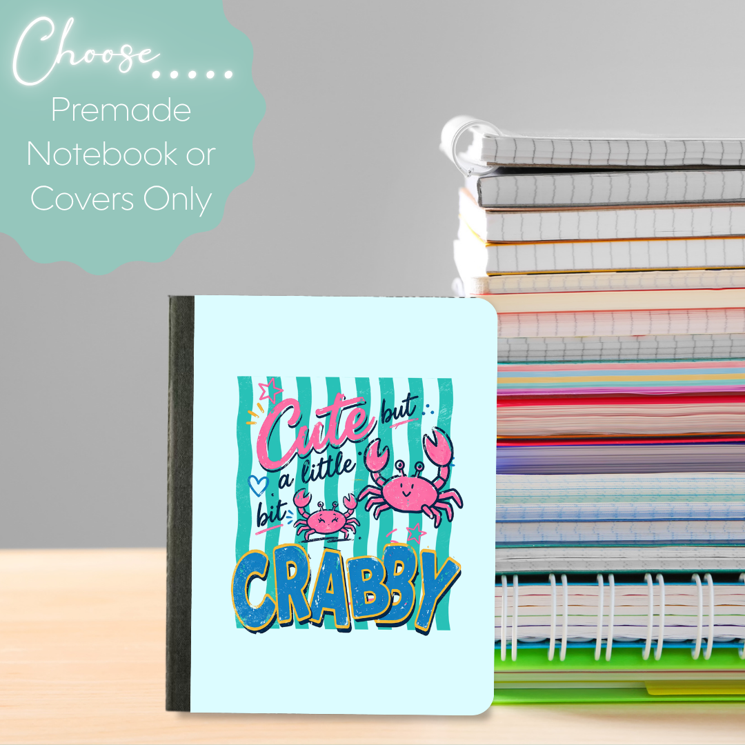 Little Bit Crabby Mini Composition Notebook & Covers