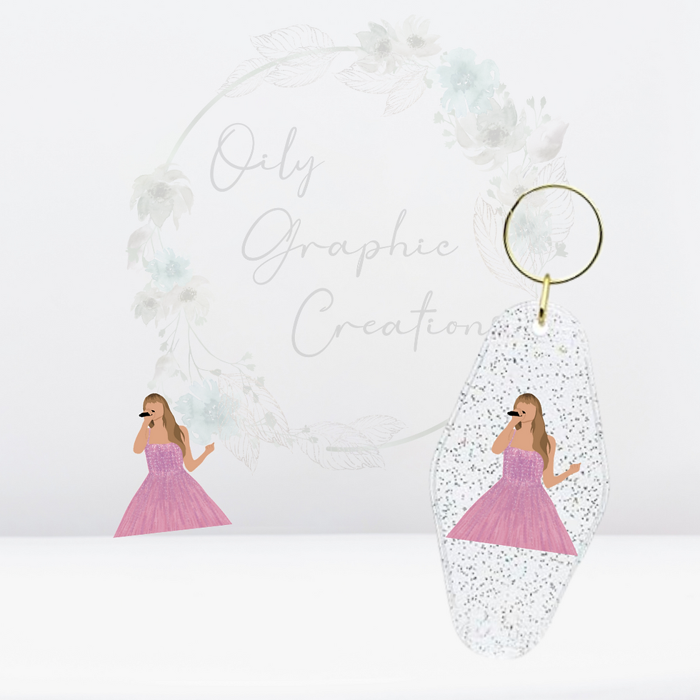 Outfit 9- UV DTF Keychain Decal