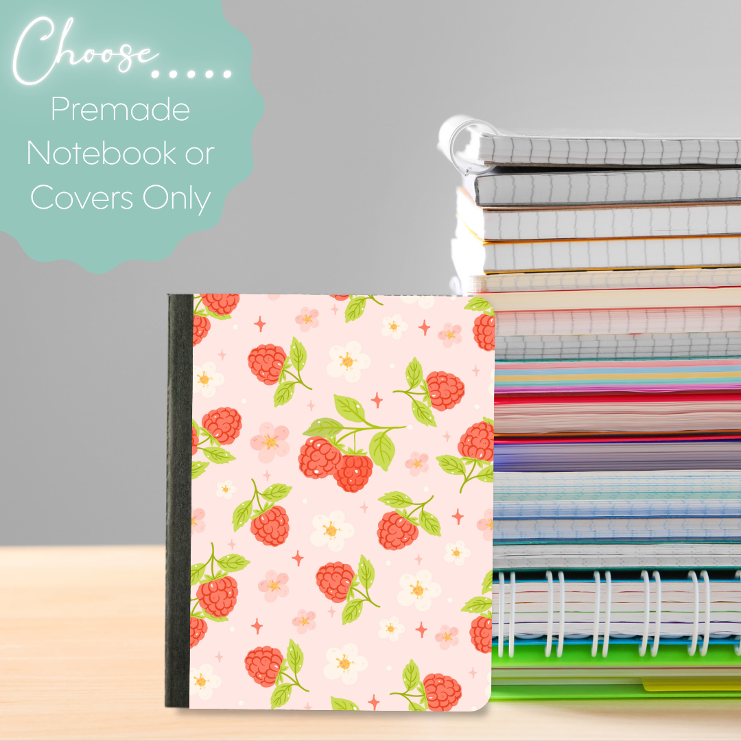 Raspberry 3 Mini Composition Notebook & Covers