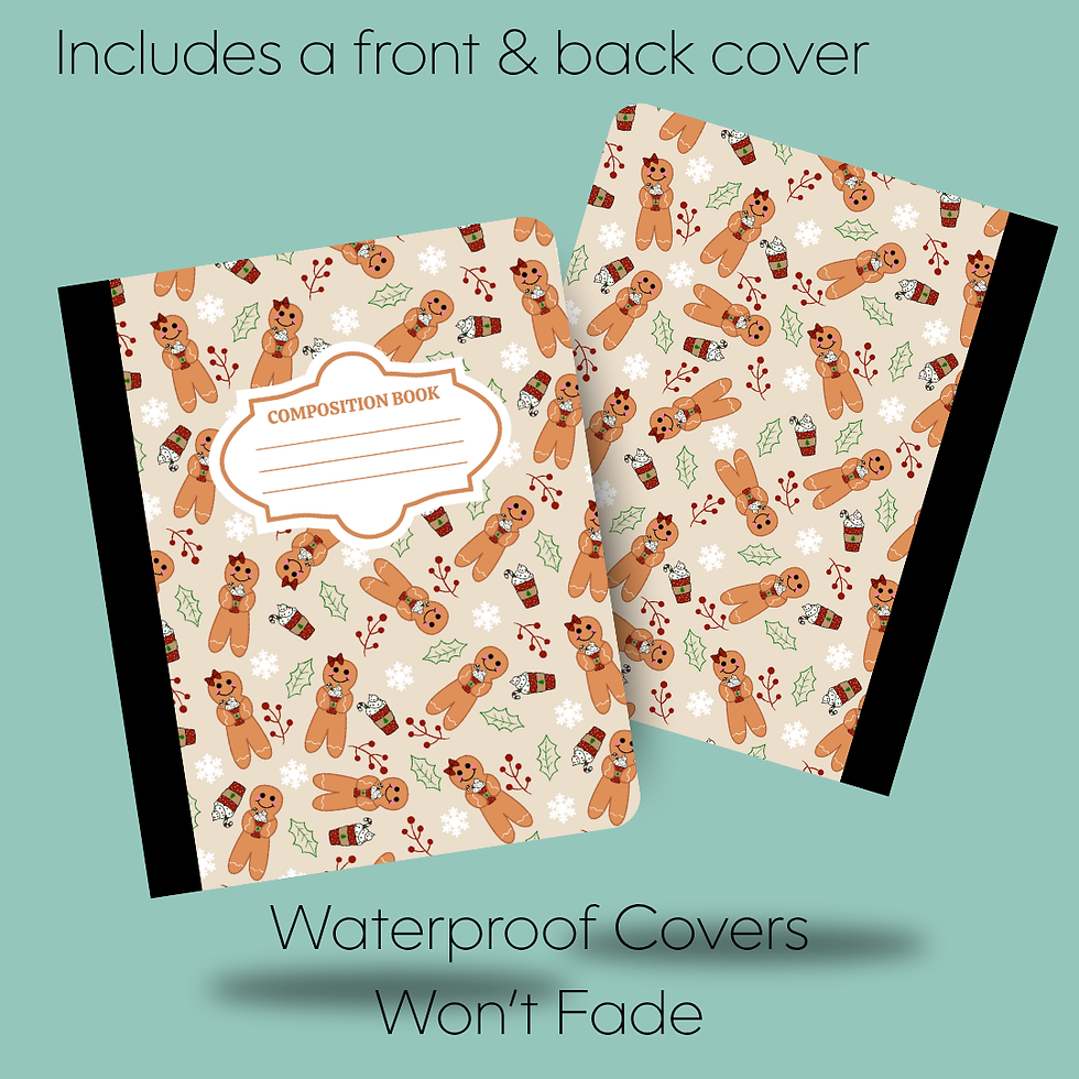 Thumbnail: Gingerbread Drinks Composition Notebook & Covers