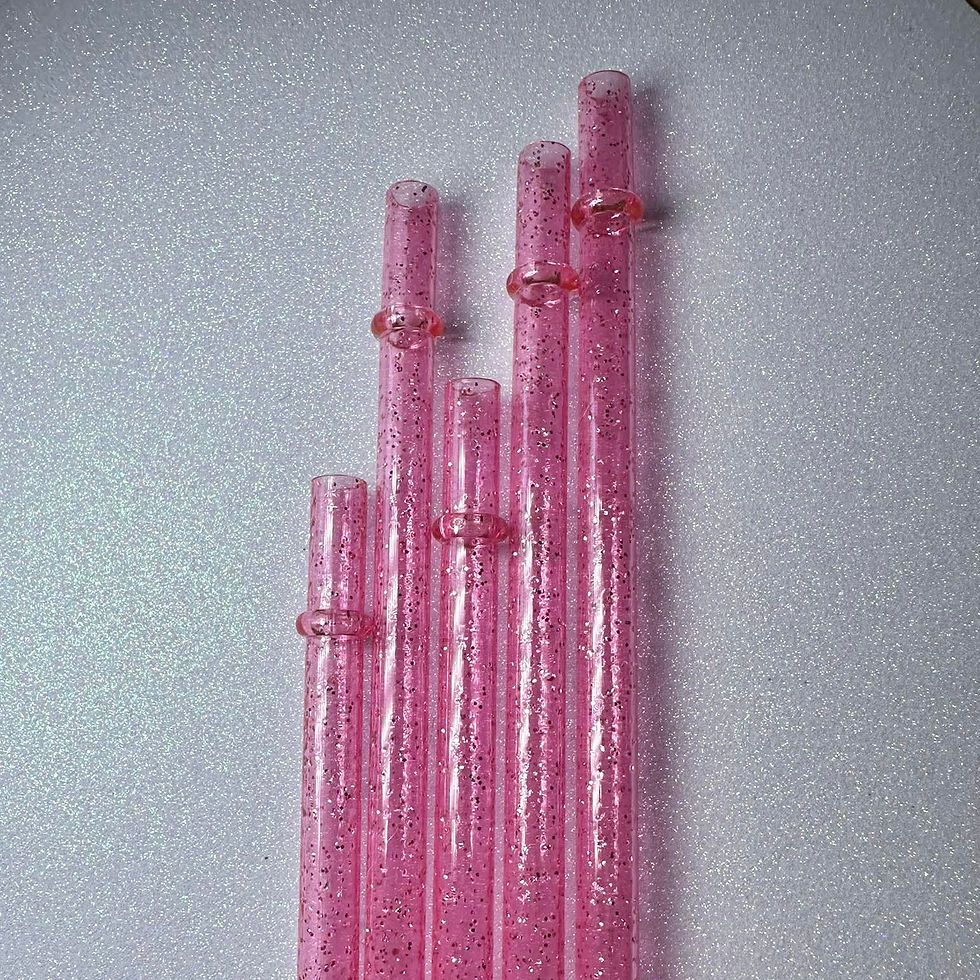 Thumbnail: Glitter 11in Reusable Plastic Straw