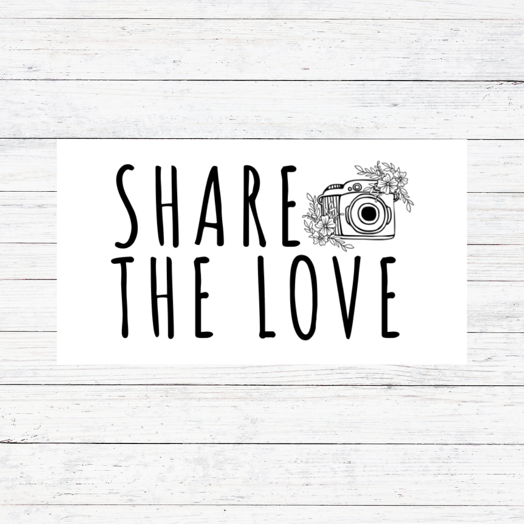 Share the Love Camera- Munbyn Stickers
