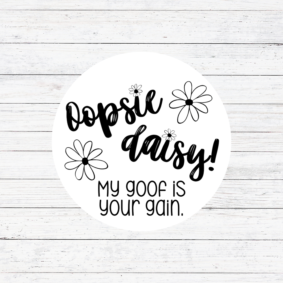 Oopsie Daisy-Munbyn Stickers