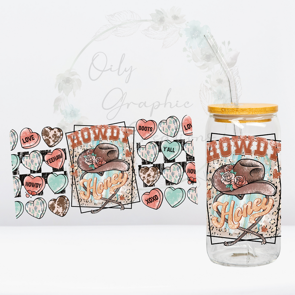 Howdy Honey- UV DTF Wrap