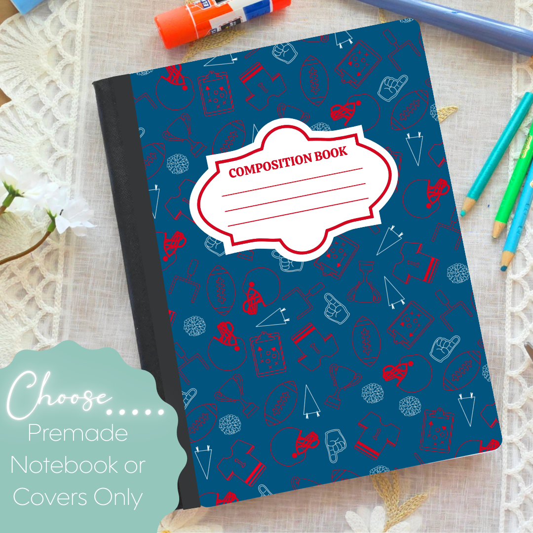 Buffalo & NY Football Composition Notebook & Covers