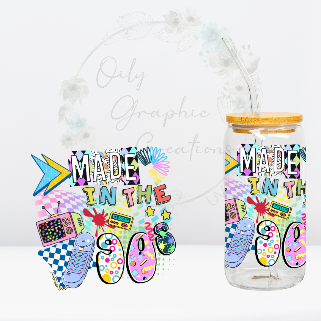 Made in 90s- UV DTF Decal