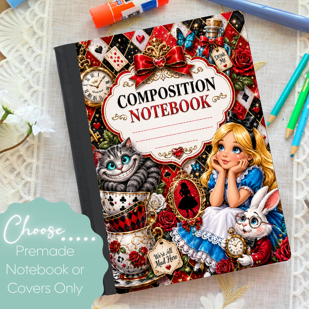 Red Alice Composition Notebook & Covers