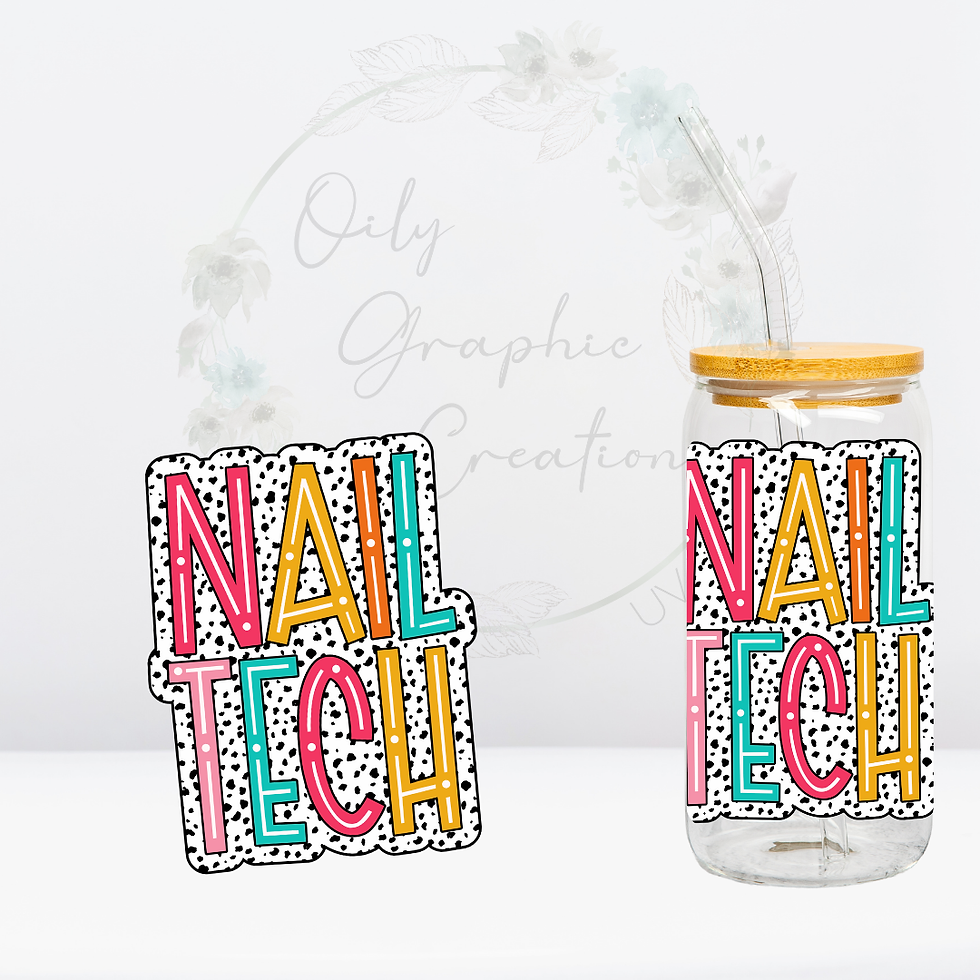 Nail Tech Dots- UV DTF Decal