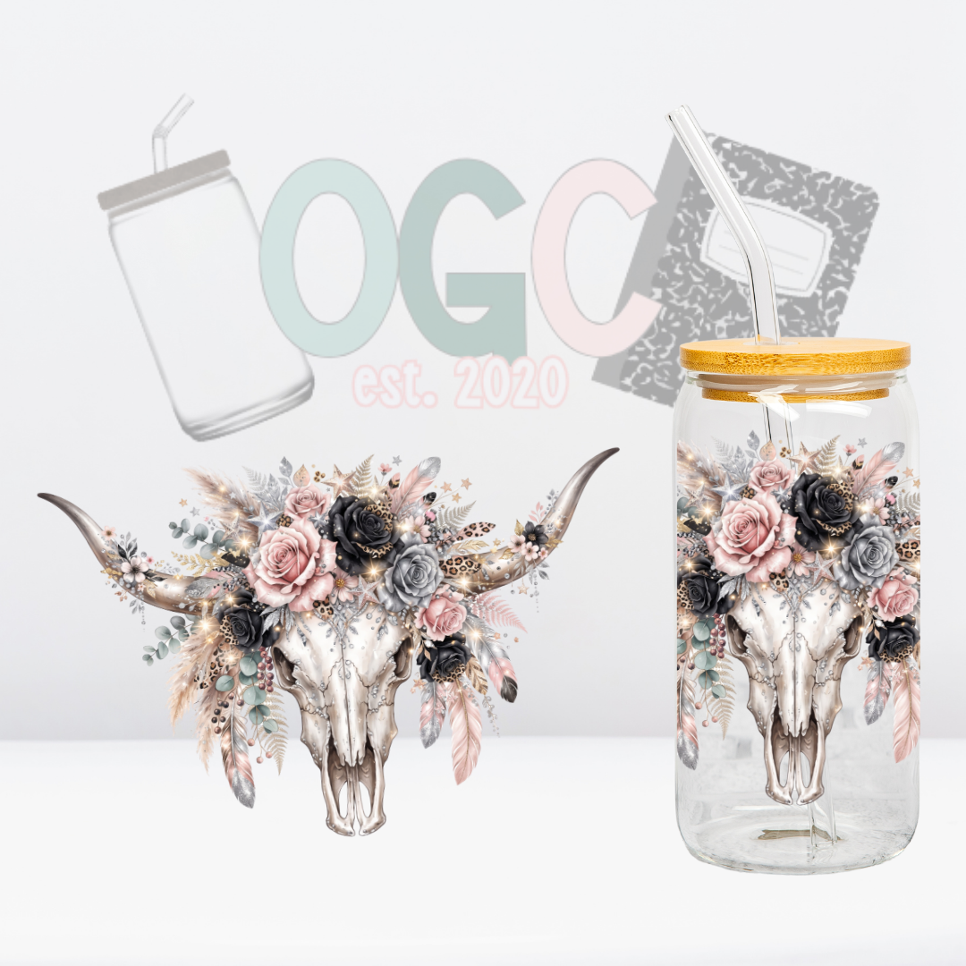 Bulls & Roses UV DTF Wrap