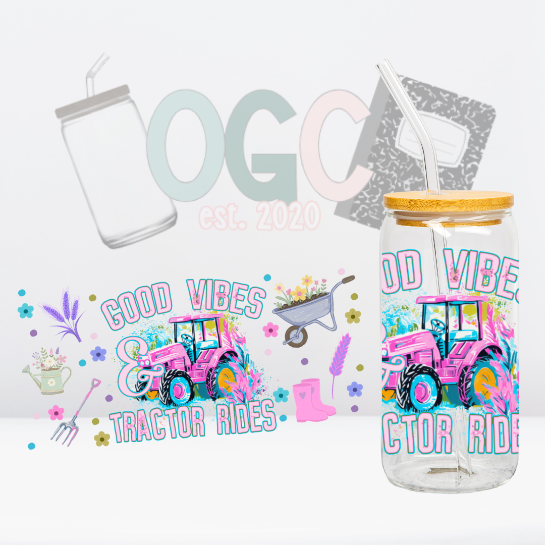 Tractor Rides UV DTF Wrap