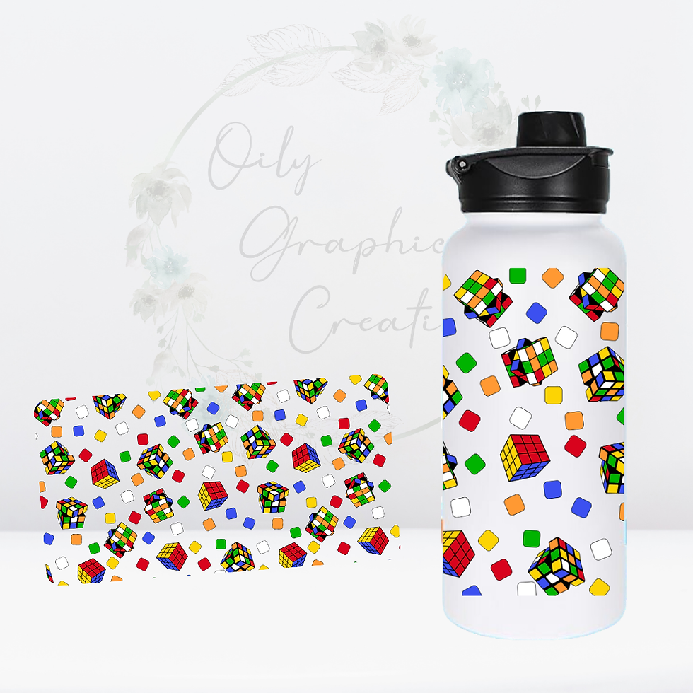 Cube- 32oz UV DTF Decal