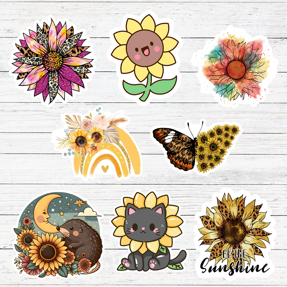 Sunflower Stickers/Magnet