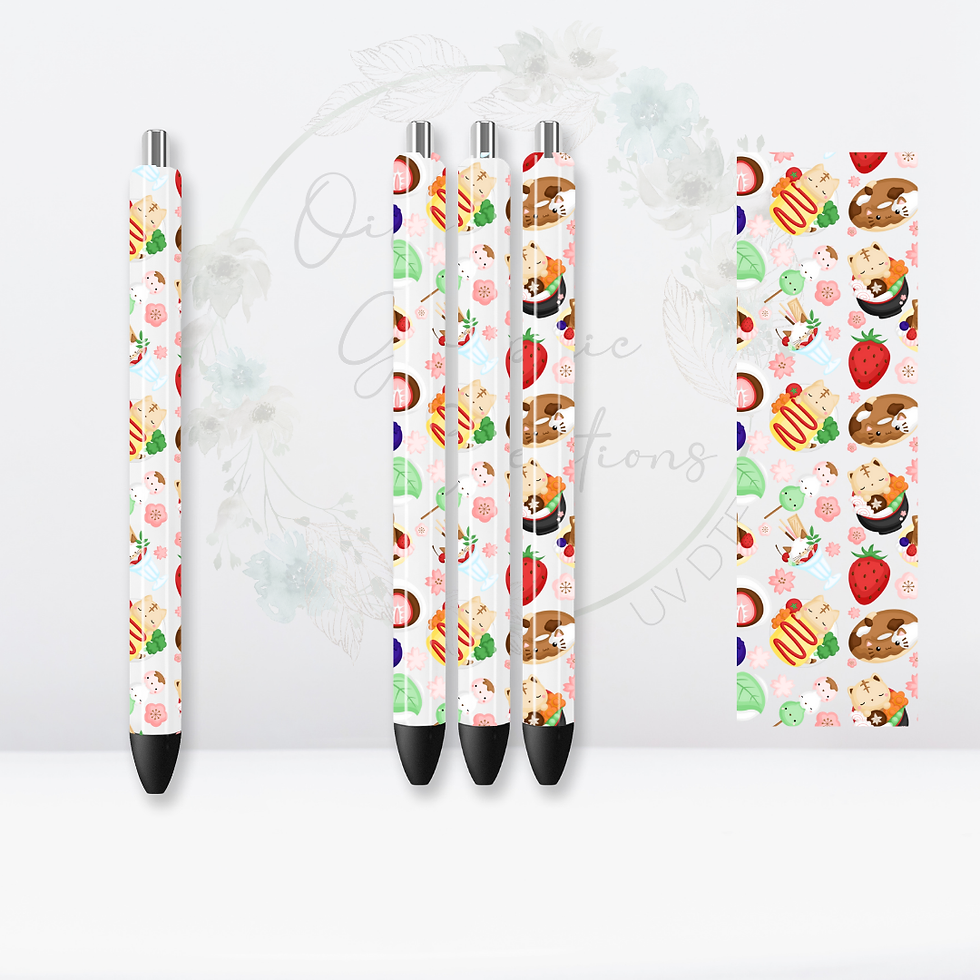Cat Desserts- Pen UV DTF Wrap