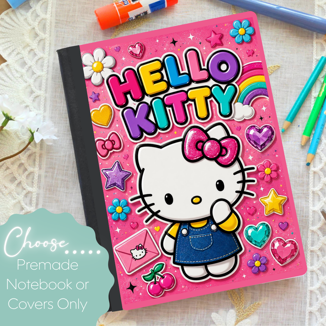Pink HK Composition Notebook & Covers