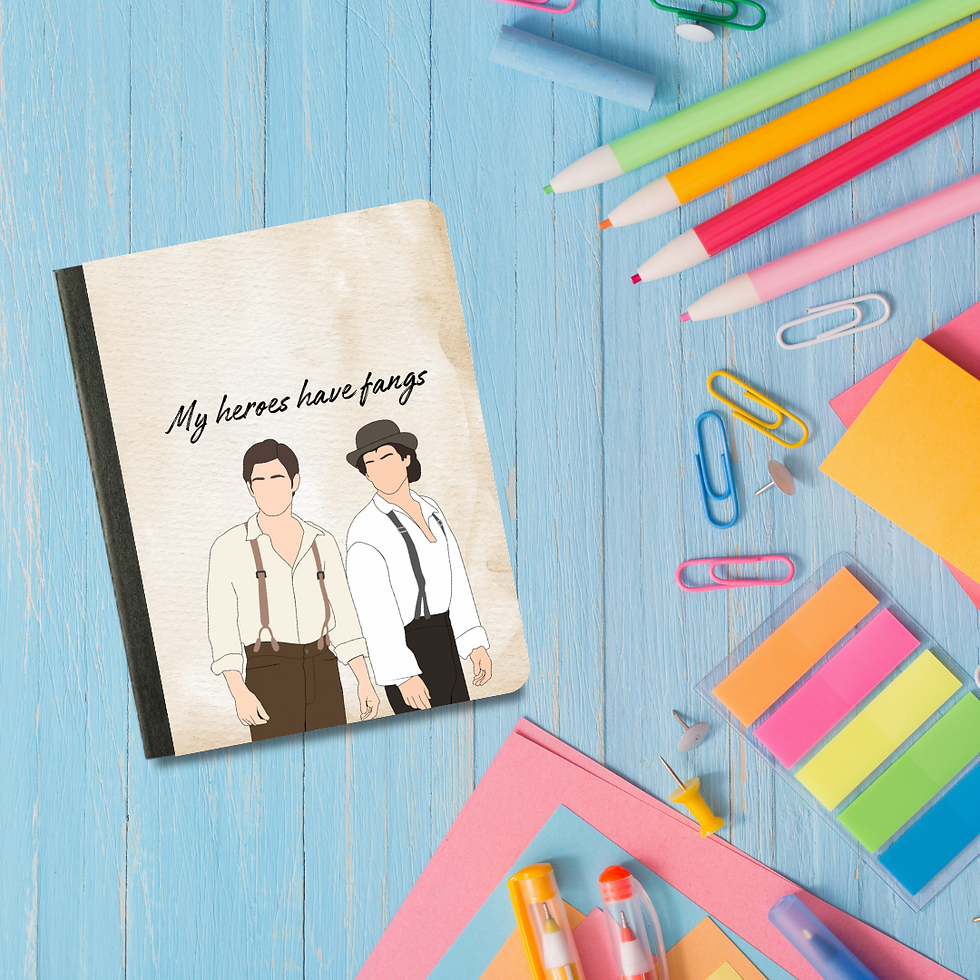 Thumbnail: My Heroes Have Fangs Mini Composition Notebook & Covers