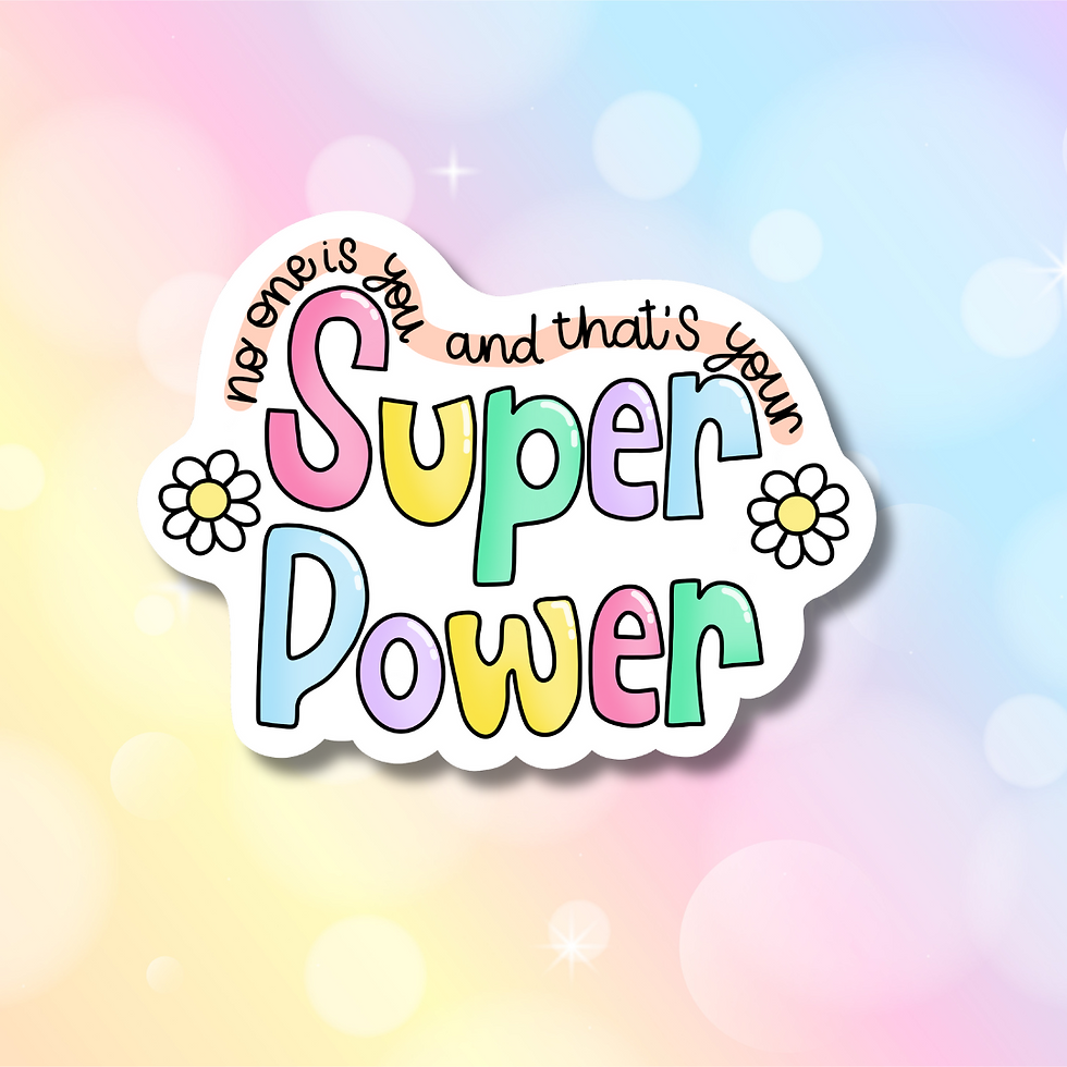 Super Power Happy Mail Stickers