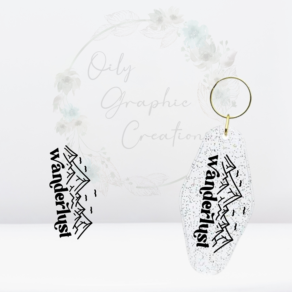 Wanderlust- UV DTF Keychain Decal
