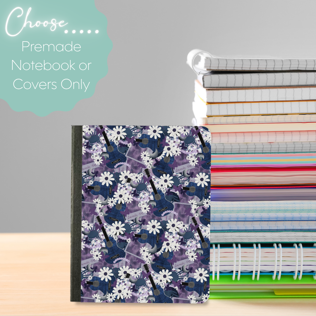 Lavender Haze 10 Mini Composition Notebook & Covers